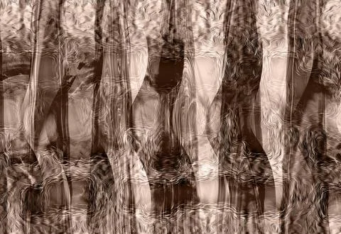 Textile illustration render.Textile fabric print pattern Stock Illustration