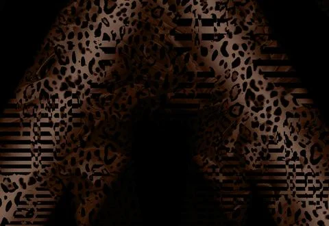 Textile illustration render.Textile fabric print pattern Illustrazione stock