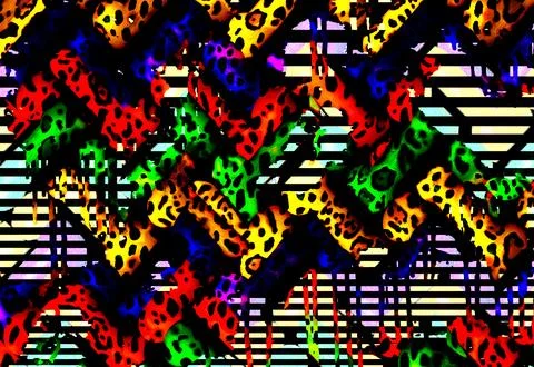 Textile illustration render.Textile fabric print pattern Stock Illustration