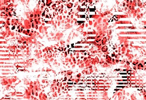 Textile illustration render.Textile fabric print pattern Stock Illustration