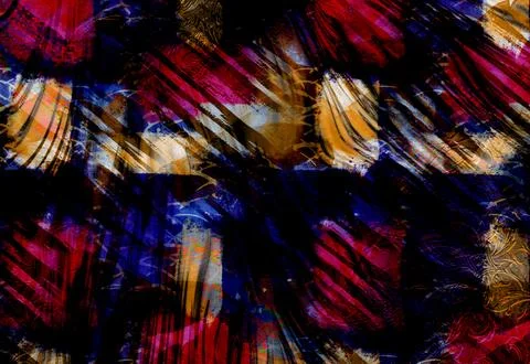 Textile illustration render.Textile fabric print pattern Stock Illustration