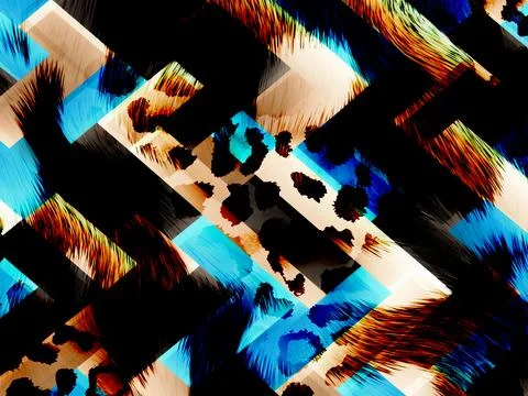 Textile illustration render.Textile fabric print pattern Stock Illustration