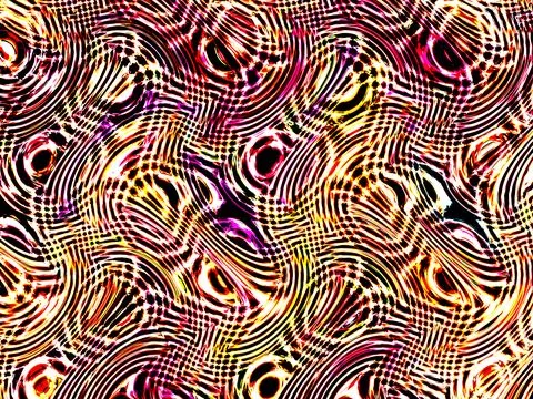 Textile illustration render.Textile fabric print pattern Stock Illustration