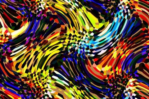 Textile illustration render.Textile fabric print pattern Stock Illustration