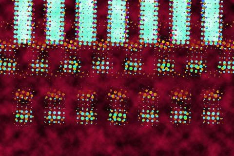 Textile illustration render.Textile fabric print pattern Stock Illustration