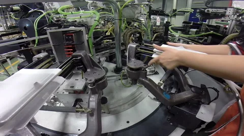 Textile Industry Automation Stock Footage 60170622