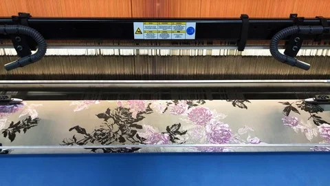 Textile Industry Machinery Stockbeeldmateriaal 111374324