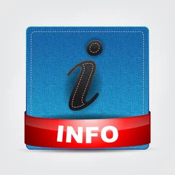 Textile info icon Stock Illustration