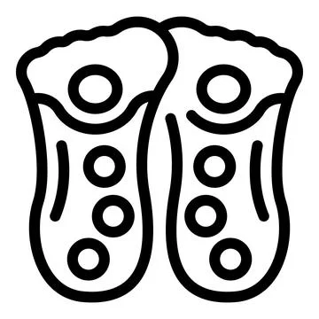 Textile insoles icon outline vector. Wear inserts Stock Illustration