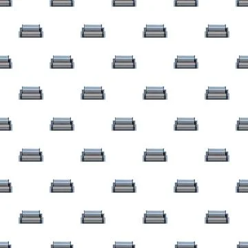 Textile loom machine weaving seamless pattern background Stock Illustration