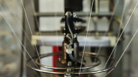 Textile Machinery Close-up Stock Footage 294838805
