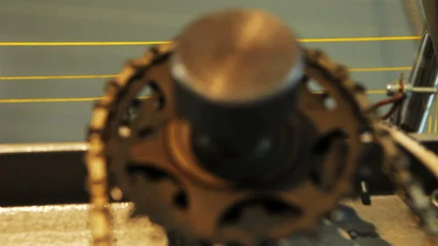 Textile Machinery Close-up Stock Footage 294839403