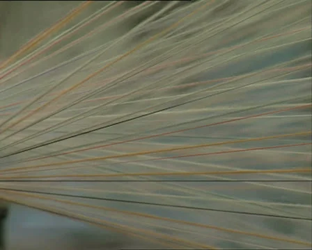 Textile machinery threads extreme closeup Stock-Footage 25053124