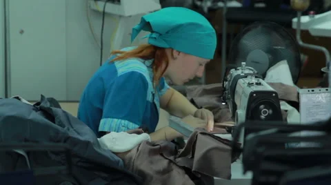 Textile machinist Stock Footage 62522824