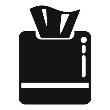 Textile napkin icon simple vector. Fabric towel Stock Illustration