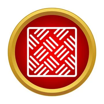 Textile pattern icon showing weave fabric texture Stock Illustration