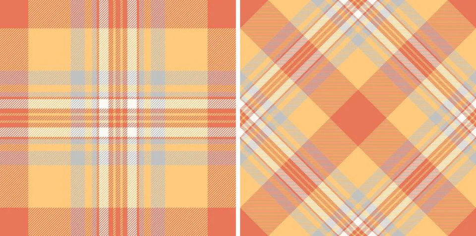 Textile pattern seamless of fabric check plaid with a tartan texture backgr.. Illustrazione stock