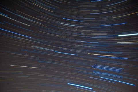 Textile pattern of star trails in the Southern night sky Stock Photos