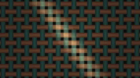Textile pattern with woven texture and contrasting colors Stock Footage 338302194