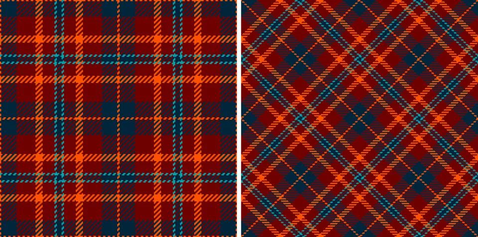 Textile plaid pattern of texture vector background with a tartan seamless f.. Stock Illustration