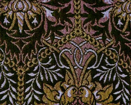 Textile print of floral in abstract pattern on woven fabric イラスト素材