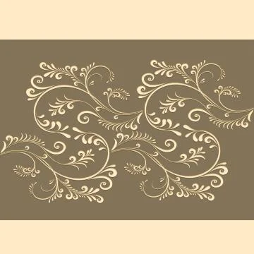 Textile Print Manually Illustrated Artwork Stock Illustration