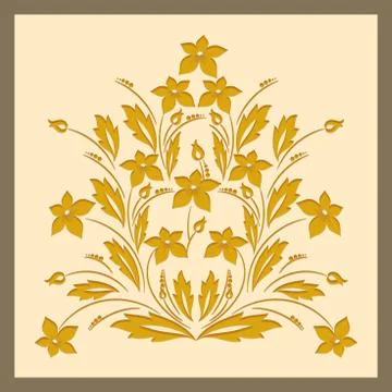 Textile Print Manually Illustrated Artwork Illustrazione stock