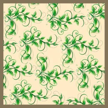Textile Print Manually Illustrated Artwork Illustrazione stock