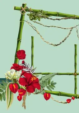 Textile Print Manually Illustrated Artwork Illustrazione stock