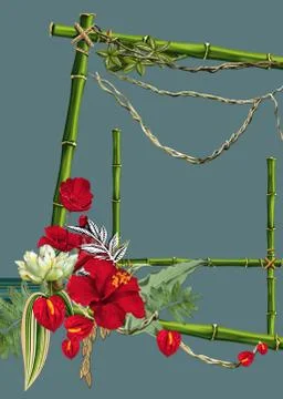 Textile Print Manually Illustrated Artwork Illustrazione stock