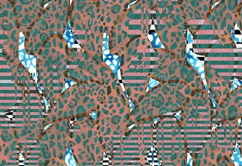Textile print.Abstract background.Clothing colorful pattern Stock Illustration