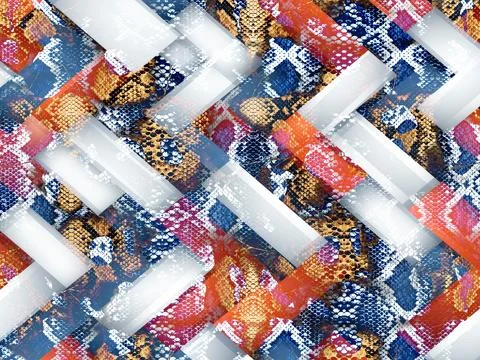 Textile print.Abstract background.Clothing colorful pattern Stock Illustration