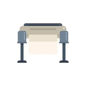 Textile printing machine using inkjet technology for fabric design 스톡 일러스트