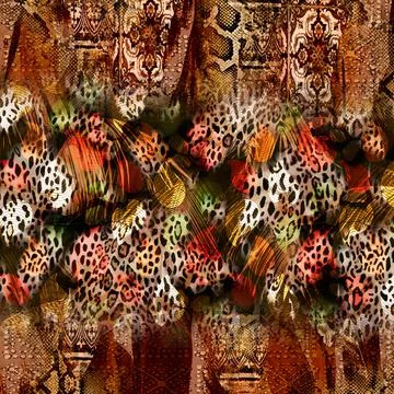 Textile printing patterns, combination fabric designs 스톡 일러스트