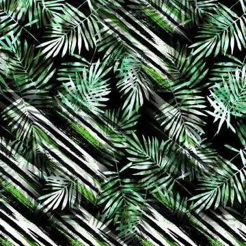 Textile printing patterns, combination fabric designs イラスト素材