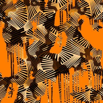 Textile printing patterns, combination fabric designs Stock Illustration