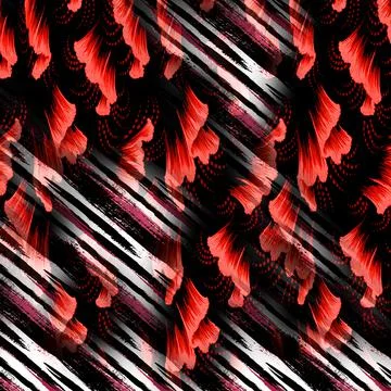 Textile printing patterns, combination fabric designs Illustrazione stock