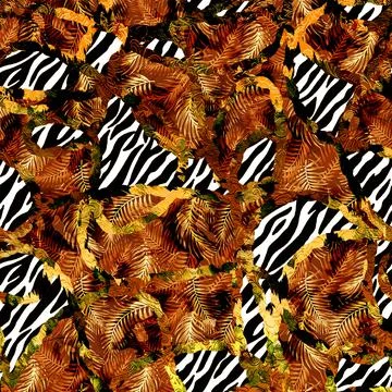 Textile printing patterns, combination fabric designs Illustrazione stock