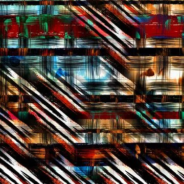 Textile printing patterns, combination fabric designs Illustrazione stock