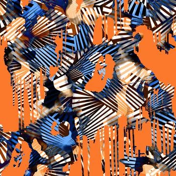 Textile printing patterns, combination fabric designs 스톡 일러스트