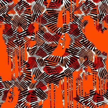 Textile printing patterns, combination fabric designs Ilustración de archivo