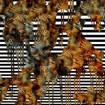 Textile printing patterns, combination fabric designs 스톡 일러스트