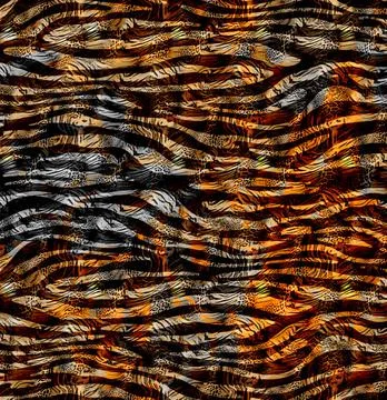 Textile printing patterns, combination fabric designs Stock Illustration