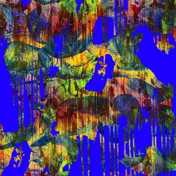 Textile printing patterns, combination fabric designs Ilustración de archivo