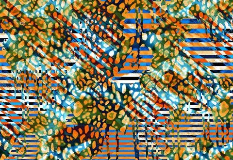 Textile printing,pattern illustration,for textile illustration Stock Illustration