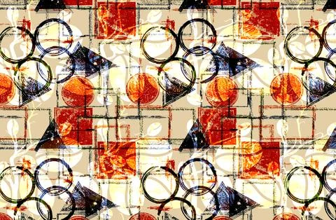 Textile printing,pattern illustration,for textile illustration Stock Illustration