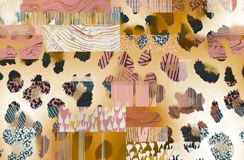 Textile printing,pattern illustration,for textile illustration Stock Illustration
