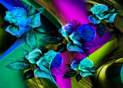 Textile printing,pattern illustration,for textile illustration Stock Illustration