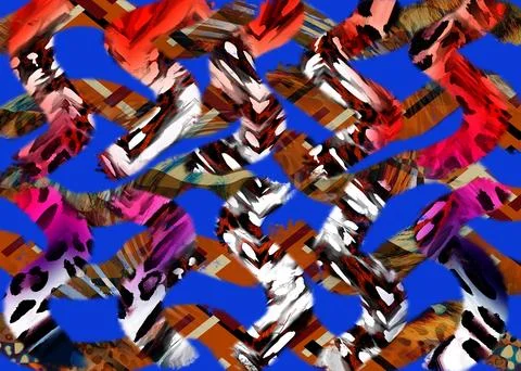 Textile printing,pattern illustration,for textile illustration Stock Illustration