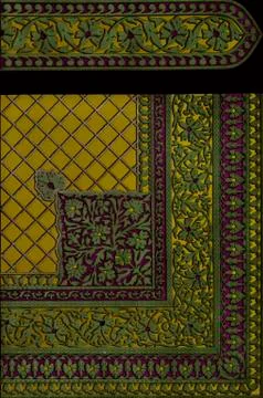 Textile prints corners design, old fashioned illustration Stock Illustration